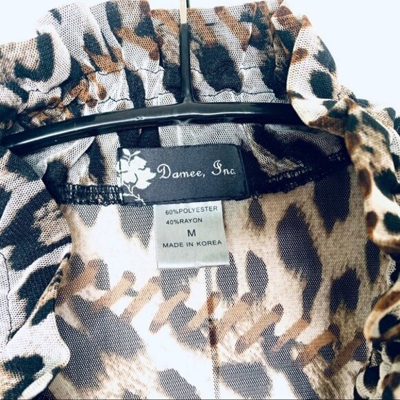 DAME INC. Animal print sleeveless long  top - Picture 11 of 12